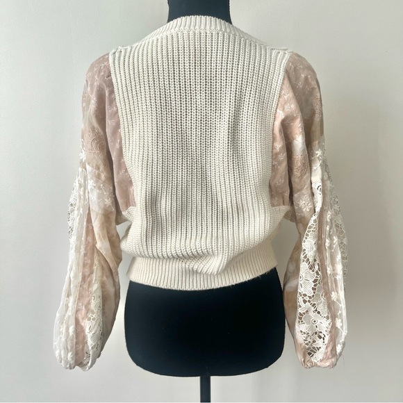 Anthropologie Pilcro Martine Peasant-Sleeve Sweater Size Small - Picture 5 of 9